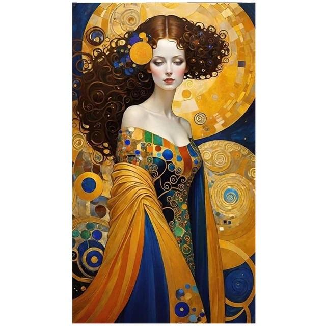 Большой размер мозаика красивая женщина новинка 2024 DIY полный набор алмазов для рисования портрет искусство вышивка крестиком стразы