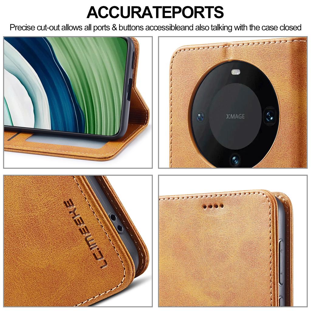 LC.IMEEKE Чехол для Honor X50 5G из искусственной кожи с текстурой теленка, подставка, кошелек, чехол для телефона