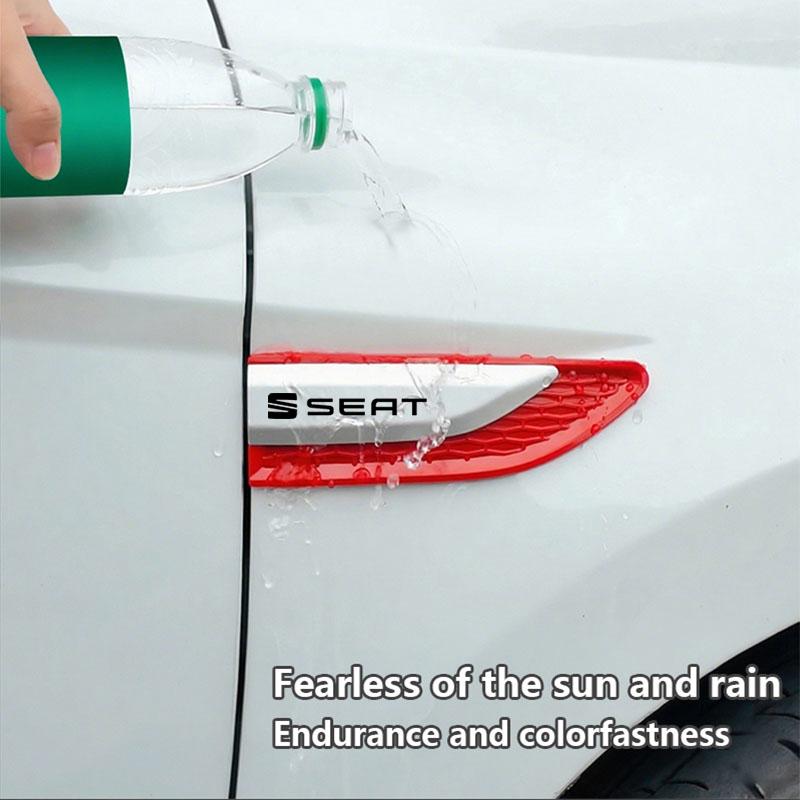 mszh8 Car Door Side Fender Blade Logo Emblem Badge Decal Sticker For Seat Leon Ibiza Alhambra Exeo Altea Arona Mii IBL Car Accessories
