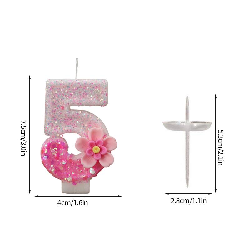 Креативные свечи на день рождения Свеча-бант Принадлежности для дня рождения Свечи для торта Украшение Цифровые 0-9 Вечеринка для будущей мамы Юбилей Декор для торта
