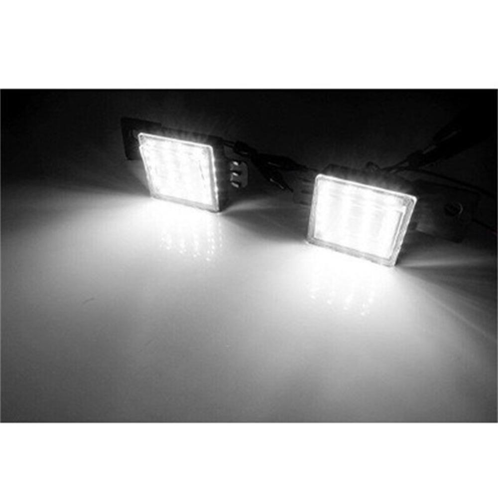 2x Белый светодиодный фонарь подсветки номерного знака для Chevrolet Colorado Silverado 1500 2014-2021