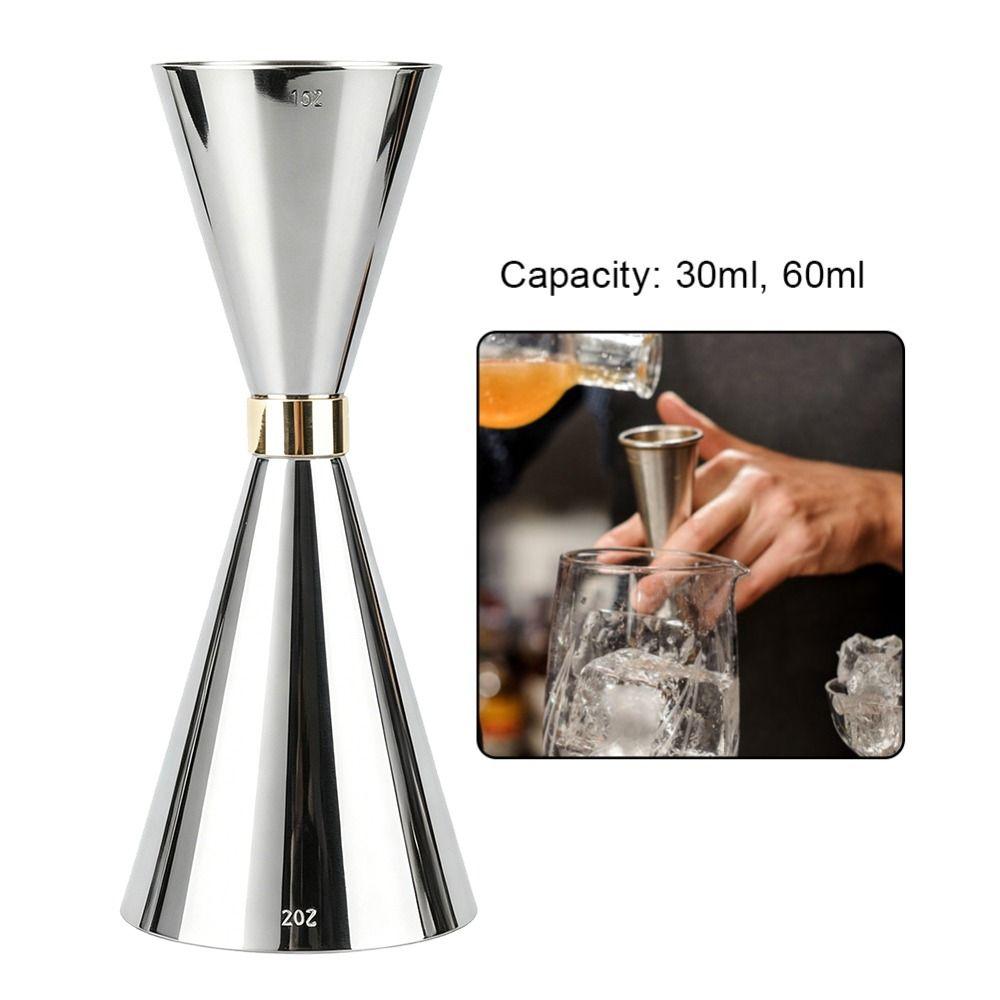 Two-Ended Bar Accessories Tool Cone Shape Cocktail Jigger Precise Wine Measuring Cup Home