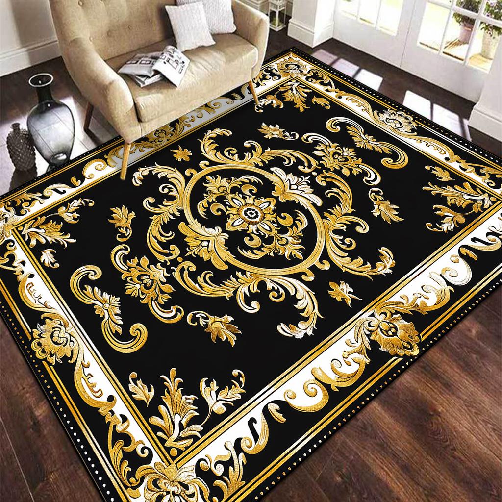 Europe and America Luxury Carpet for Living Room Large Area Decoration Bedroom Rug Non-slip Cloakroom Coffee Table Mat Washable