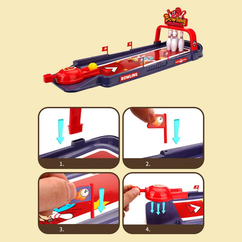 Kids Bowling Set Funny Desk Decor Desk Toys Small Bowling Set Table Games For Men Women Children Teens Work Or School