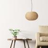 Woven Rattan Lampshade Boho Pendant Lamp Shade Hanging for Bedroom Home