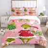 3Pcs Grinch Christmas Holiday Theme Bedding Sets For All Sizes New 3D Printed Bed Cover Comforter Duvet Cover Pillowcase Bedroom Decoration