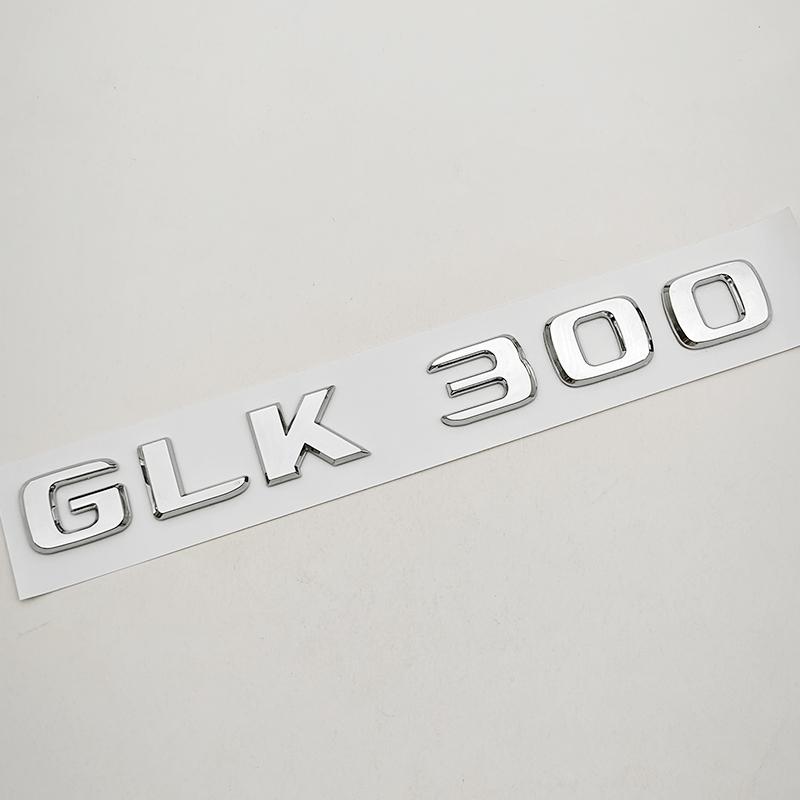 3D ABS Car Sticker Logo GLK220 GLK300 GLK350 Rear Trunk Letters Badge Emblem For Mercedes Benz GLK Series GLK220 GLK300 GLK350