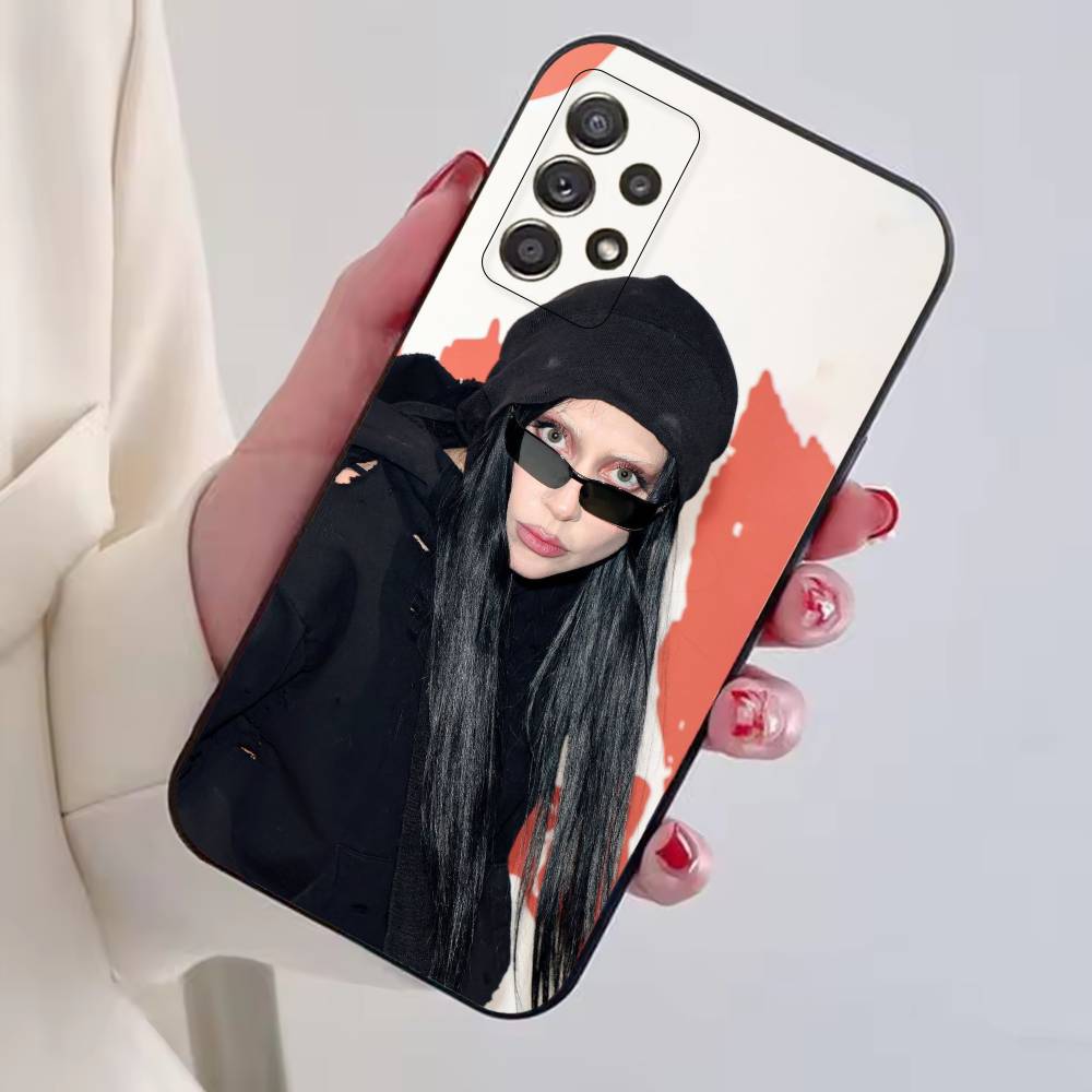 Чехол для телефона S-Singer L-Lady Gaga Для Samsung S25,S24,S21,S22,S23,S30,Ultra,S20,Plus,Fe,Lite,Note,10, Черный Чехол