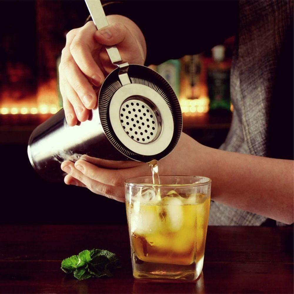 Stainless Steel Cocktail Strainer Detachable Mesh Filter Drinkware Wine Filter Kitchen