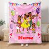 Custom Name Gracie's Corner Theme Printed Blanket - Perfect for Couch, Bed, Travel & Outdoor Use | Machine Washable, Cozy & Durable.