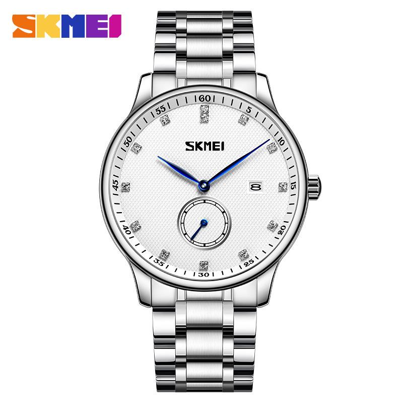 Moment Beauty Модные мужские часы Круглые простые повседневные мужские кварцевые часы из нержавеющей стали Деловые мужские часы