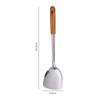 Кухонная утварь из нержавеющей стали с деревянной ручкой Лопатка Ложка для рисового супа Лопатка для жарки Дуршлаг Кухонная утварь Кухонные принадлежности