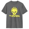 Мужская футболка с логотипом группы The Offspring Хлопковая одежда Модная футболка с коротким рукавом и круглым вырезом Идея для подарка Футболка
