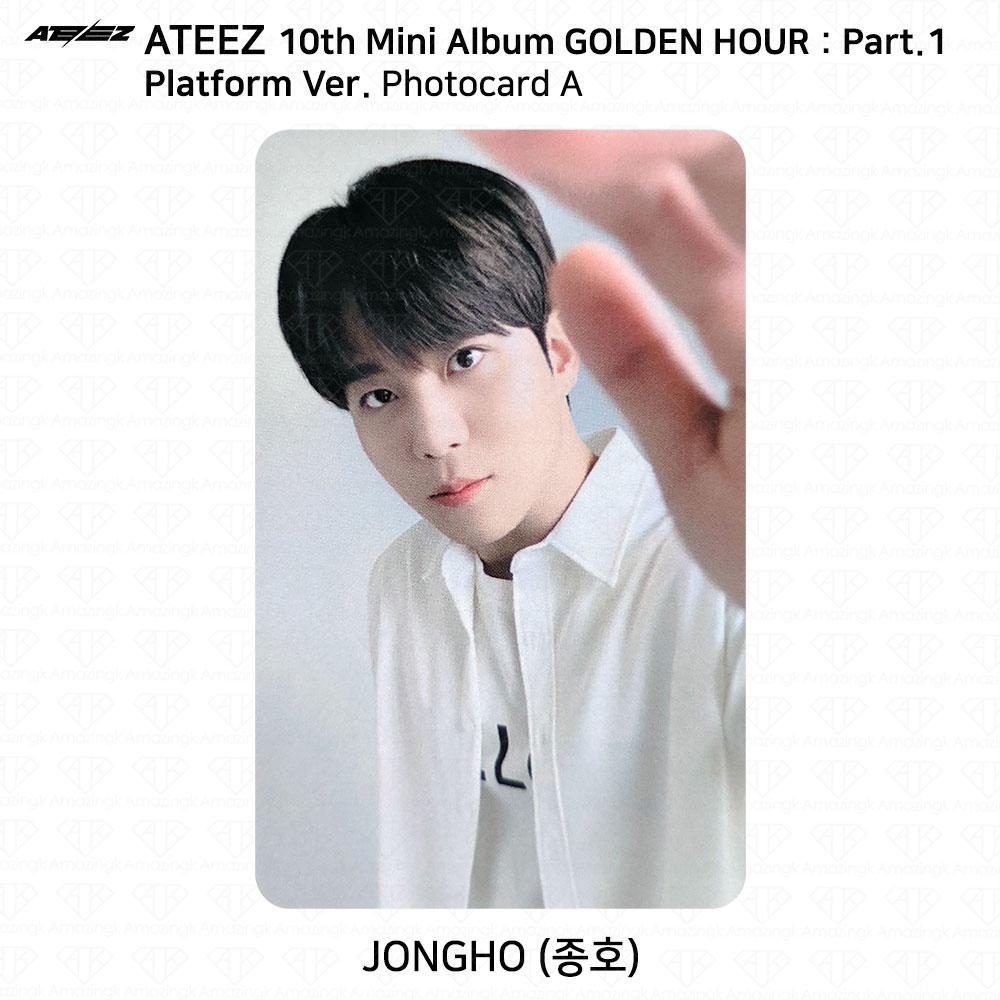ATEEZ 10-й мини-альбом Golden Hour Part.1 Платформа Версия Мини-открытка для фотокарты KPOP