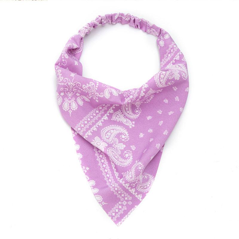 Triangle Bandanas Bandana Print Twisted Headband Hairband Hair Wrap Turban Headwrap Paisley Headwear