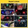   Motorcycle  12V LCD Screen Slim Water Temperature Gauge With 16mm Tee for Motorbike