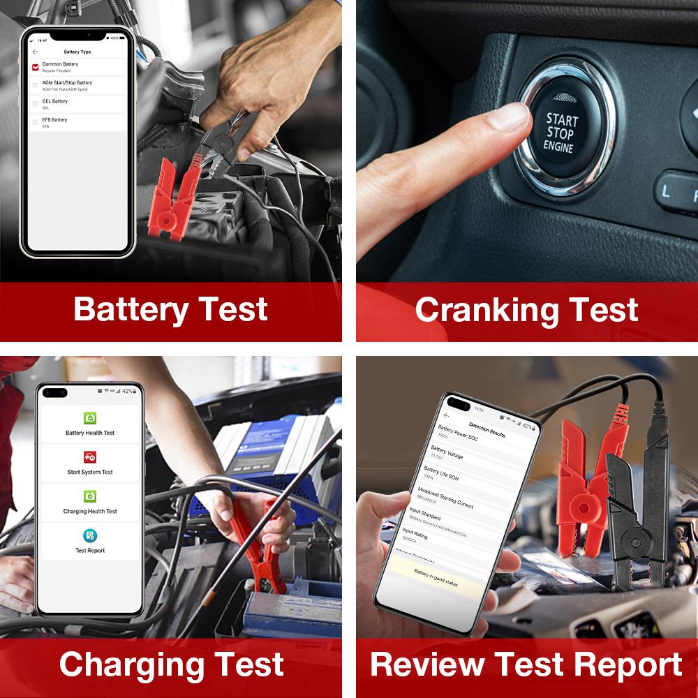 LAUNCH BST360 12V Car Battery Tester Automotive Cranking Charging Scanner Tools for CRP919E BT/PRO ELITE/PRO V5.0/PRO3S+ V5.0...
