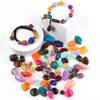 Акриловые бусины, разноцветные бусины неправильной формы, свободные бусины-разделители для изготовления ювелирных изделий