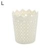 Plastic Hollow Flower Cylinder Pen Pencil Brush Holder Storage Desktop Organizer