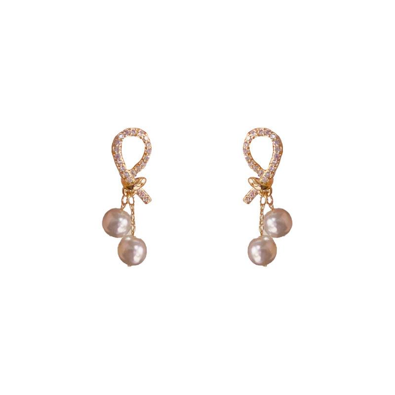 Жемчужный Роскошный Стиль Простой Повседневный Стиль для Поездок на Работу Дизайнерские Серьги с Индивидуальностью Темпераментные Модные Серьги