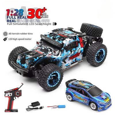 Новая 1/28 машина с дистанционным управлением 284010 4WD внедорожник 2.4G 30 км/ч высокоскоростная легкосплавная машина с шасси из сплава с фарами игрушечная гоночная машина для детей подарок для мальчиков