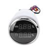 52mm 2 in 1 Digital Water Level Sewage Gauge Multi Function with White Backlight for RVs Trucks Boat Yachts Black Dial