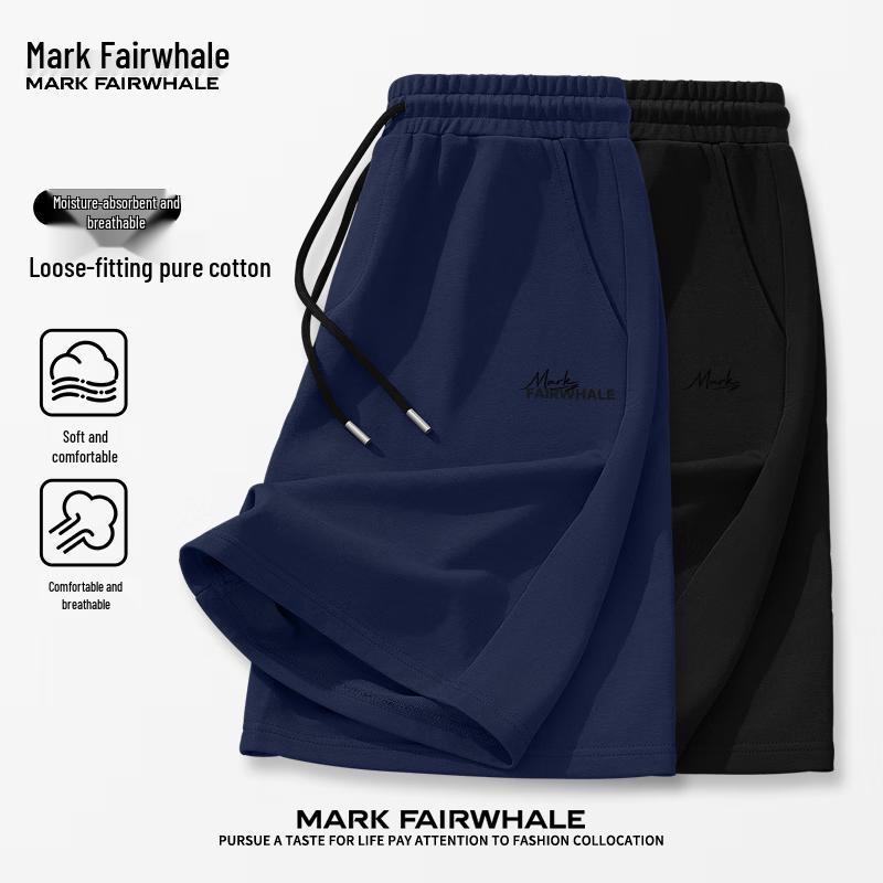 Mark Fairwhale Мужские дышащие повседневные спортивные шорты из чистого хлопка
