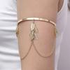 Jewelry, European and American Personalized Gold Multi-layer Leaf Overlapping Open Armband Bracelet