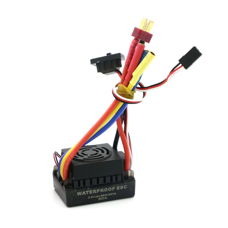RC Waterproof F540 3000KV 3300KV 3930KV 4370KV Brushless Motor w/60A ESC Program Card Combo For RC 1:10 Truck Buggy Axial Redcat