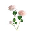 Artificial Flower Multi-use Bright-colored Faux Silk Flower Simulation Rose Display for Gifts