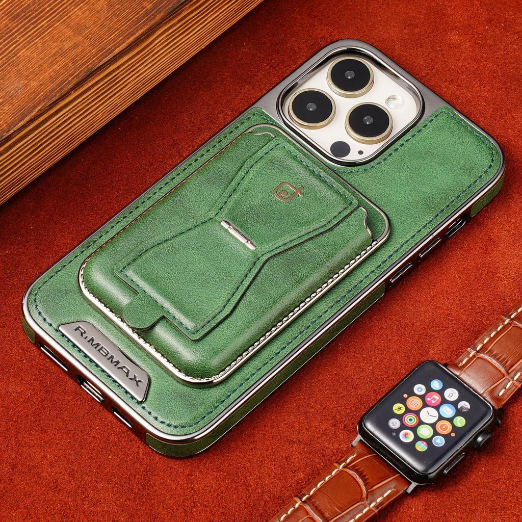 RMBMAX Чехол для iPhone 13 Pro Max 6,7 дюйма Магнитный из ПУ кожи+ТПУ Чехол для телефона с подставкой