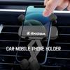 zbfwl3 For Skoda Car Phone Holder Air Conditioning Vent Mobile Phone Support Accessories octavia a5 a4 mk1 2 fabia superb rapid mk3