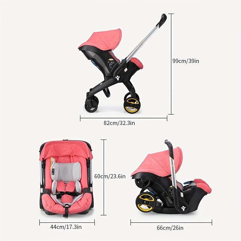 Легкая детская прогулочная коляска, складная коляска 4-в-1 для использования в торговых центрах, супермаркетах и ​​на открытом воздухе, на День Благодарения, Рождество, новогодний подарок
