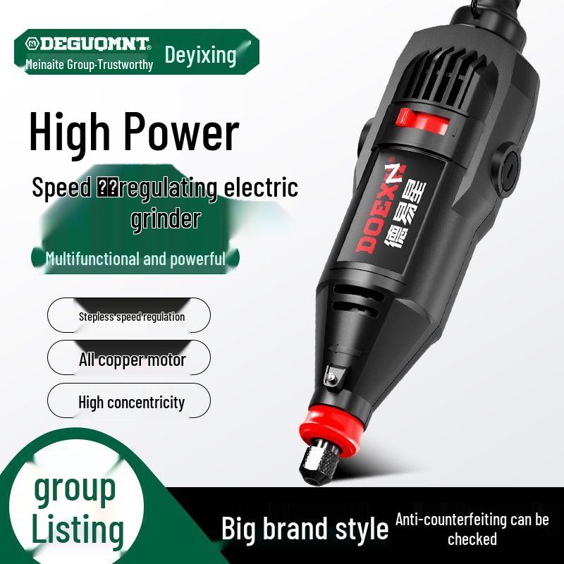 Мощная электрическая ручная шлифовальная машина и полировальная машина: Инструмент для удаления ржавчины, зачистки заусенцев, гравировки и полировки