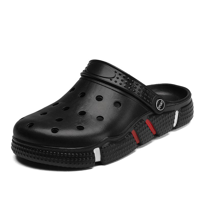 Мужские резиновые сандалии клоги Мужские мягкие дышащие пляжные садовые туфли Летние повседневные Zuecos Hombre Cholas Мужские Большой размер 49 50