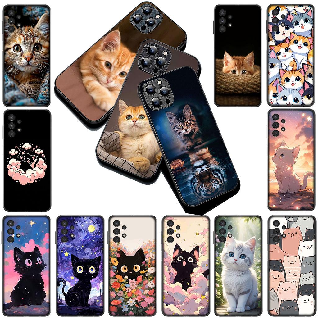Чехол для телефона для Huawei P30 P20 Mate 20 Lite Pro Y7 Y6P Y7A 2019 Nova 5T 3I Funda Корпус Мягкий чехол Мультяшный кот Мяу Котёнок