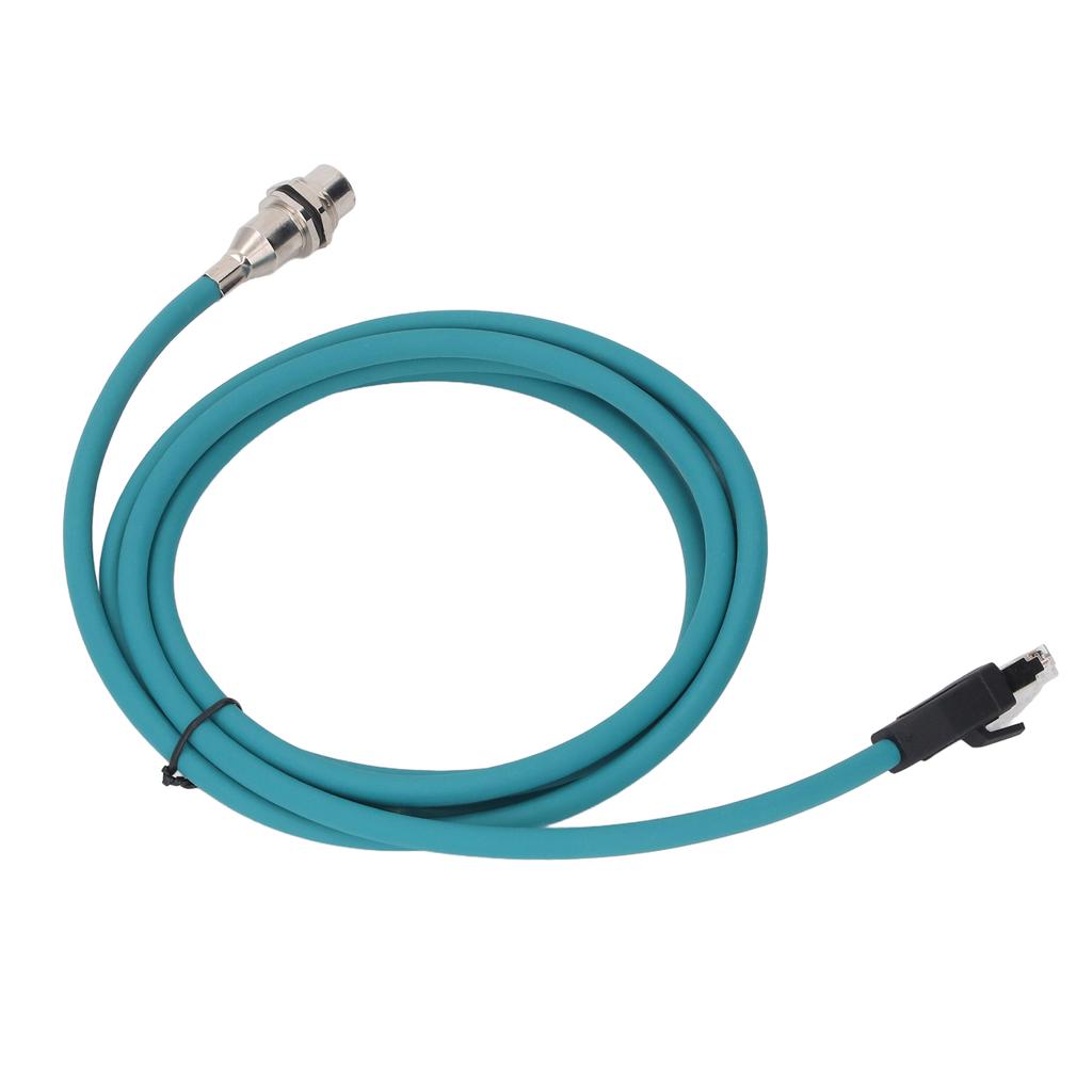 Ethernet Shielded Cable M12 8Pin X Code Female Rear Mount Socket to RJ45 Male Connector Adapter Cord