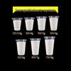 OIMG 95mm Disposable Clear Plastic Bubble Tea Cups