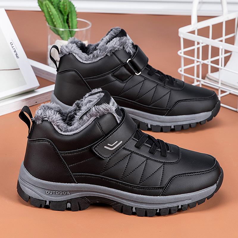 TUINANLE Unisex Platform Sneakers Women Winter Plush Warm Shoes Running Casual High Top Sports Shoes for Men