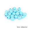 100 штук 8 мм блестящие акриловые бусины для изготовления ювелирных изделий DIY отдел браслетов ручной работы