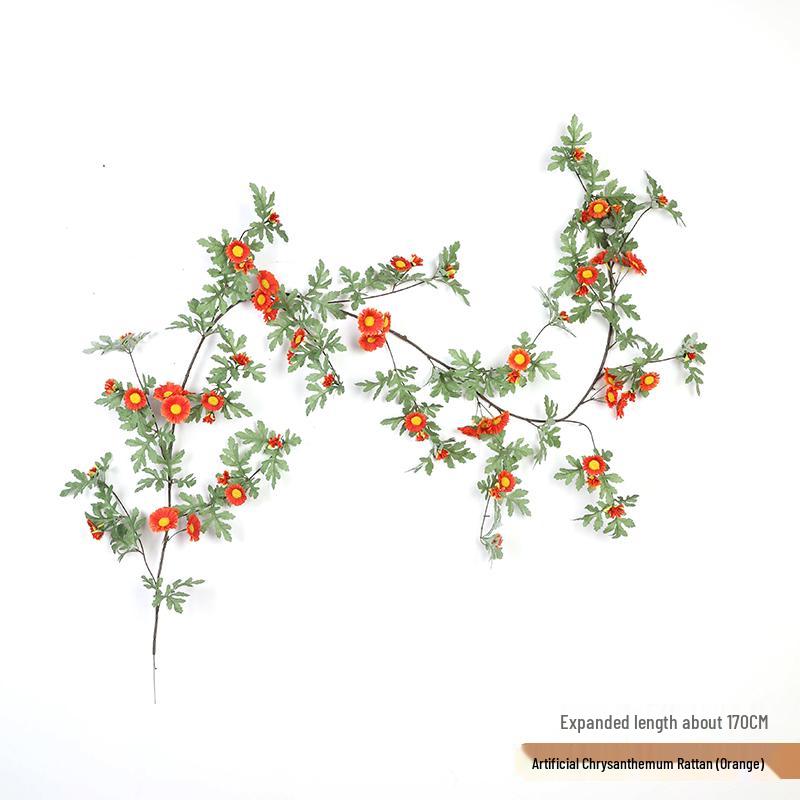 Искусственная розовая лоза для декора труб кондиционера и лестницы