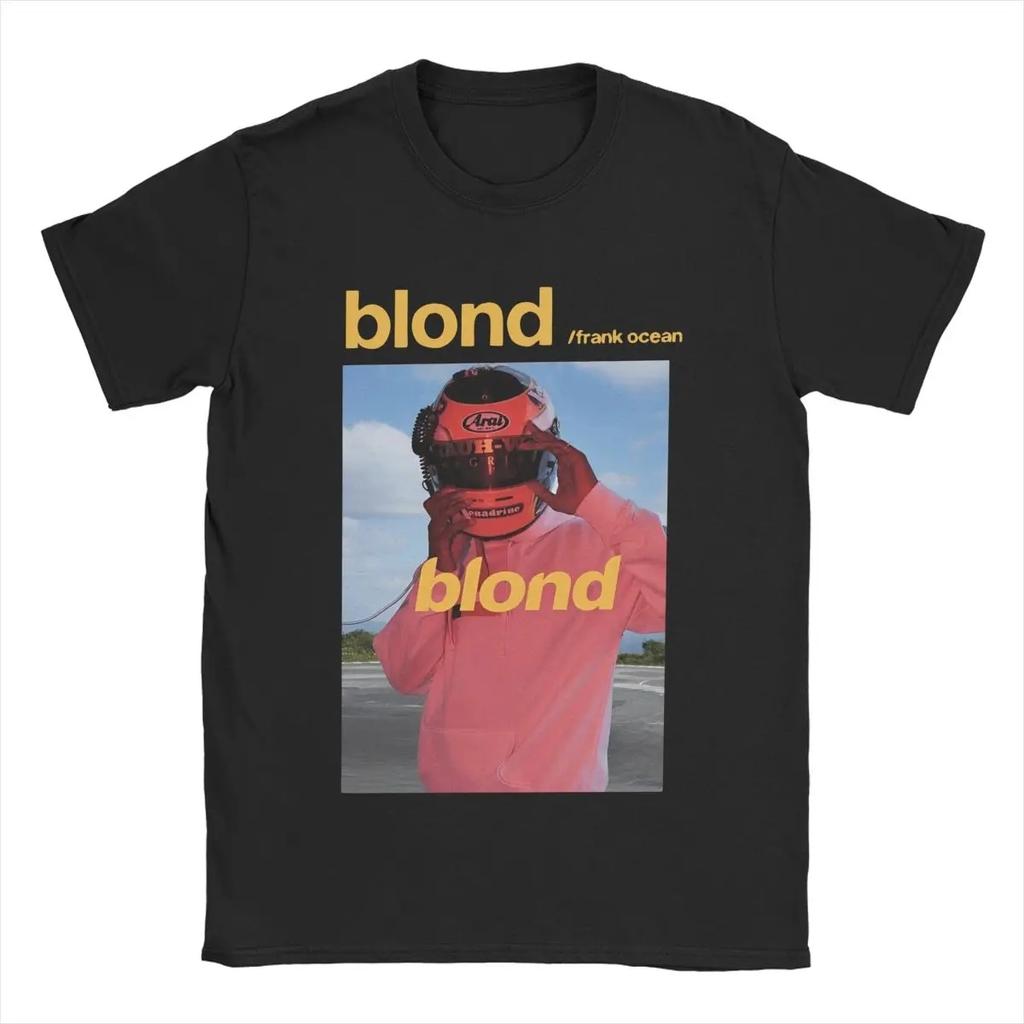 Футболки Blond Franks Rapper Ocean, мужская хлопковая повседневная футболка с круглым вырезом, хип-хоп музыка, футболка с коротким рукавом, идея для подарка