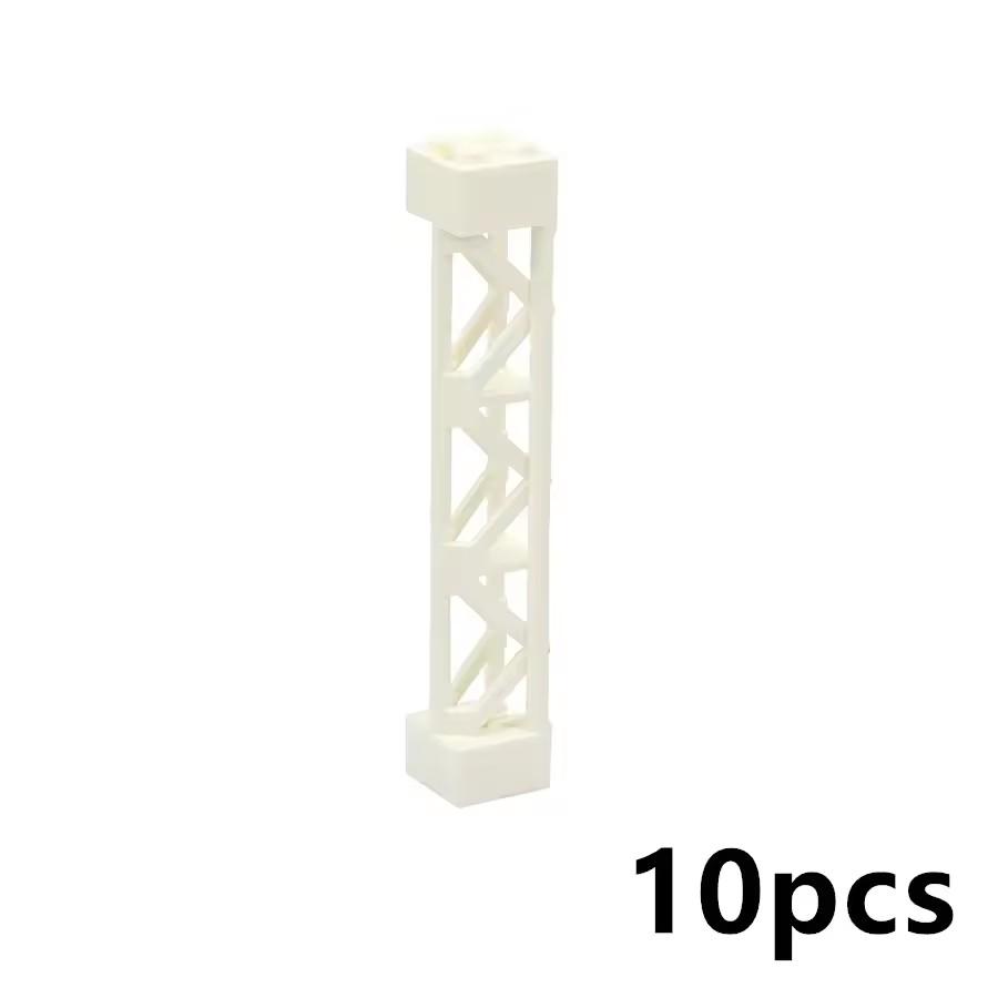 Нетоксичные строительные блоки Часть 10 шт. Детали Moc Столбы Кирпичи 2x2x10 Основание-опора Столб моста Балка Кронштейн Колонна Игрушки Совместимые 95347