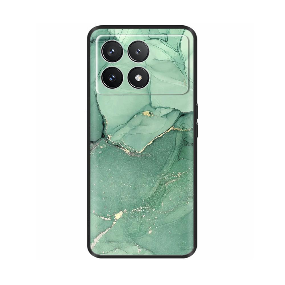 Для Xiaomi Poco F6 Pro Чехол Крышка Для Xiaomi Poco F6 Pro 5G Чехол для телефона Крутой Милый Мягкий Гладкий Жидкий Силикон Fundas Ракушки