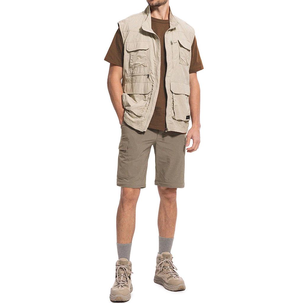 Мужские походные брюки с откидной быстросохнущей водонепроницаемой легкой молнией, для активного отдыха, 5 глубоких карманов