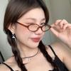 Новые Маленькие Овальные Очки с Защитой от Синего Света Винтажные Овальные Солнцезащитные Очки для Женщин Ретро Мода Мужские Люксовый Бренд Дизайнерские Очки
