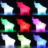 Cute Elephant Shaped Color Changing Lamp LED 7 Night Bedroom Home Decor Gift