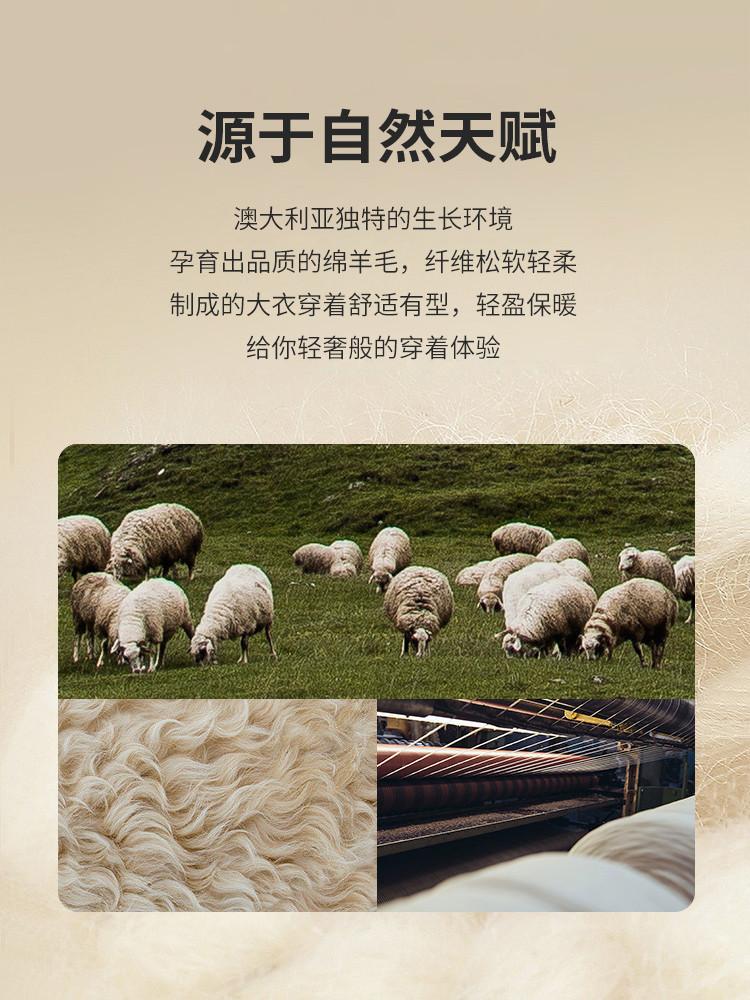 [100% Australian wool luxury business] Autumn and winter Qianniao grid coat men's mid to long woolen woolen coat