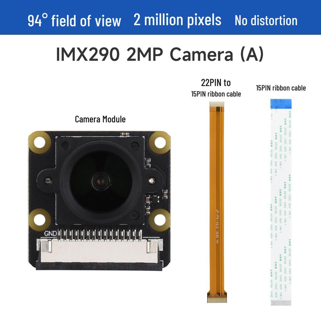 2MP Camera Module IMX290 Sensor, No Distortion, Raspberry Pi Compatible