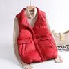 2024 Новый чехол для сумки, пуховый жилет, женская зимняя белая утиная пуховая верхняя одежда, корейская версия, свободный жилет, жилет, жилет, верхняя одежда